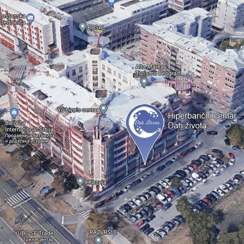 Google mapa hiperbaricnog centra - Dah zivota